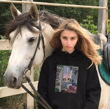 Znbbw Night Drawing Cartoons Print Women Hoodeds Sweatshirts Harajuku Oversized Loose Fashion Casual Lady Hoodeds Sweatshirts