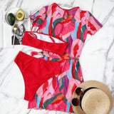 Znbbw Packs Women Swimsuit Cover Up Swimwear High Waisted Bikini Sexy Bikini Set Bandeau Bathing Suit Swimming Suits Beachwear