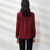 Znbbw Striped Shirts Women Korean Fashion Long Sleeve Blouse Top Women Elegant Office Lady High Quality Formal Clothing 2023