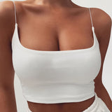 Znbbw Womens Summer Camis Tanks Tops Sleeveless Cotton Bustier Unpadded Bandeau Bra Vest Crop Top Seamless Tees