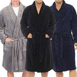 Znbbw New Hot Sale Mens Ladies Cotton Terry Towelling Shawl Bathrobe Gown Bath Robe