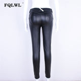 znbbw Faux Pu Leather Leggings Women Leggins High Waist Sexy Black Leggings Push Up Jegging Warm Winter Leggings Women Pants