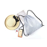 Znbbw Men Women Unisex Reusable Solid String Drawstring Back Pack Cinch Sack Gym Tote Bag School Sport Shoe Bag Storage bag