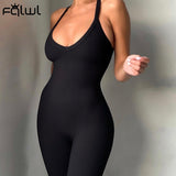 znbbw Summer Clubwear Bodycon Jumpsuits Women Romper Backless Ribbed Sleeveless Jumpsuit Female Black Grey Sexy Outfits Women