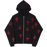 Znbbw Rhinestone Skeleton Hoodies men Autumn Streetwear Zip Up Goth Black Sweatshirts Harajuku Grunge Oversized Winter Hoodies