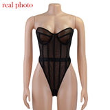 Znbbw Bodysuit Women Lace Strapless Bodies For Women Female Bodys Overalls For Women Slim Bodycon Body Suit Dropshipping