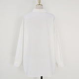 Znbbw Long Sleeve White Blouse Women 2023 Fashion Shirt Loose Button Cotton Shirts Women Casual Office Lady Tops Blusas 11456