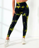 Znbbw Seamless Colorful Tie Dye Fitness Leggings Push Up Workout Sports Yoga Pants High Waist Tights Gym Ladies Clothing