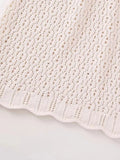 Znbbw TRAF Women Crochet Knit Midi Dresses Spaghetti Strap Cutout Bodycon Dress Y2k Tank Dresses Summer Beachwear