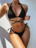 Znbbw Women's Swimsuit Female Sexy Bikini 2023 Micro Bikini Set Black Women Swimwear Bathing Suit Swimming Suits Beachwear