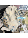 znbbw Patchwork Color Block Shirt For Women V Neck Long Sleeve Loose Korean Fashion Blouses Cardigan Female Autumn 2023