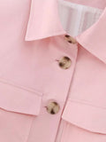 Znbbw TRAF Pink Two Piece Set Women Kawaii Sweet Party Long Pant Set Female Long Sleeve Blazer + Elegant Pant Suit 2023