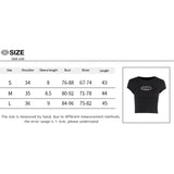 Znbbw Short Sleeve T-shirts For Women Summer Crop Top Y2K Streetwear Casual Basic Cropped Tee Shirt