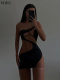 Znbbw Women Dress Sexy See Through Mesh Patchwork Halter Mini Bodycon Dresses Streetwear Y2K Activewear 2023 Summer New