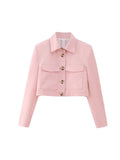 Znbbw TRAF Pink Two Piece Set Women Kawaii Sweet Party Long Pant Set Female Long Sleeve Blazer + Elegant Pant Suit 2023