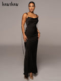 Znbbw Women Elegant Evening Party Birthday Bodycon Summer Long Dress 2023 Fall Clothing Wholesale Items For Business