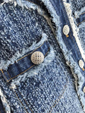 znbbw Summer Korean Style Casual O-neck Sleeveless Denim Vest Women's Fashion Street Style Blue Y2K Loose Single Breasted Coat