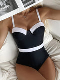 Znbbw Push Up Swimsuit One Piece Patchwork Swimwear 2023 Women Underwire Bodysuit Monokini Female Bathing Suits Swimming Suits