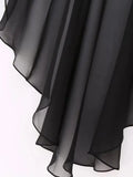 Znbbw TRAF Women 2023 New Chic Fashion Tulle Net Long Cloak Coat Dress Vintage Female Dresses Vestidos Robe Mujer