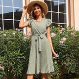 Znbbw Dresses Women 2023 Floral A-Line Elegant Chiffon Maxi Dress Bohemian Loose Casual Ruffle Beach Dresses for Women Vestidos