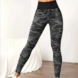 Znbbw Women Camouflage Seamless Yoga Pants High Waist Lifting Hip Peach Hip Fitness Leggings Quick Drying Running Sports Leggings
