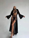Znbbw Sensual Tassel Fetish Lingerie See Through Open Bra Bilizna Set Hot Sexy Intimate Naked Crotchless Panties Exotic Sets