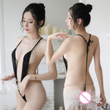 Znbbw piece swimsuit women swimwear monokini sexy bikini Solid color Transparent Vertical stripes Sling String Lace Fun Beach spa