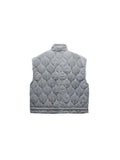 Znbbw TRAF 2023 Autumn Winter Women Pocket Parkas Cotton Jacket Zipper Sleeveless Female Padded Waistcoat