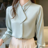 Znbbw Sleeve Blouse Women Blusas Mujer De Moda 2023 Blouses Shirts Office Chiffon Blouse Shirt Tops Women Blusa Feminina E234