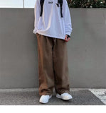 Znbbw Men Wide Leg Pants Japan Style Casual Women Cargo Trousers Harajuku Fashion New Baggy Sweatpants High Street Baggy Clothing