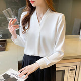 Znbbw Sleeve Blouse Women V-Neck Chiffon Blouse Shirt Women Tops Blusas Mujer De Moda 2023 Women Shirts Blouses Femme Blusa F375