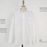 Znbbw Long Sleeve White Blouse Women 2023 Fashion Shirt Loose Button Cotton Shirts Women Casual Office Lady Tops Blusas 11456