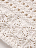 Znbbw TRAF Fashion Women Embroidery Knitted Sweater 2023 Patchwork Long Sleeve O-neck Pullover Simple Vintage Causal Sweet Top