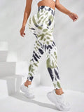 Znbbw style Women Tie Dye Seamless Yoga Pants High Waist Booty Lifting Leggings Gym Tights Workout Running Activewear