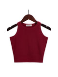 Znbbw 2023 New Women Sexy Cotton Crop Top Crop Bustier Multicolor Sleeveless Cropped Blusas Vest Tank Top Camisole 14 Colors