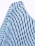 Znbbw Women Asymmetrical Knitted Crop Sweater Tops Female Sexy One Shoulder Sweater Chic Ladies Pullover