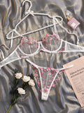 Znbbw Fairy Sexy Lingerie Floral Fancy Underwear Transparent Bra Set Women 2 Piece Sensual Underwire Exotic Lace Brief Sets