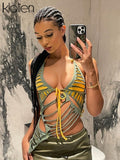 Znbbw Sexy Cut Out Halter y2k Top Women 2023 Summer Backless Party Streetwear Festival Crop Tops Fashion Camis Camisole