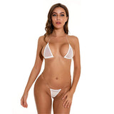 Znbbw bikini Sexy swimwear women swimsuit women biquini mini bikinis Solid color Net yarn Transparent Silica gel Shoulder strap 912