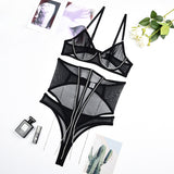 Znbbw Rhinestone Lingerie With Waistband Sheer Lace Sensual Underwear Glitter Tassels Naked Women Uncensored Sexy Intimate