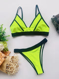 Znbbw Push Up Bikini Set Women Swimwear High Waisted Swimsuit Female Solid Swimming Suits Bathing Suit Sexy Bikini Set