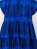 Znbbw TRAF 2023 Summer Round Neck Embroidered Short Dress Lazy Short Sleeve Dress V-neck Design Women Dress