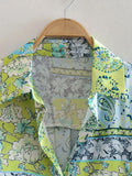 Znbbw ZBZA Woman 2023 Casual Blouses Summer Spring Fashion Long Sleeve Vintage Print Loose Long Shirts Female Tops 202302