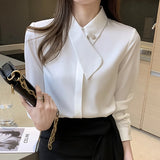 Znbbw Sleeve Blouse Women Blusas Mujer De Moda 2023 Blouses Shirts Office Chiffon Blouse Shirt Tops Women Blusa Feminina E234