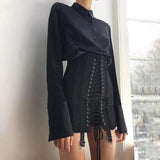 Znbbw Summer Gothic Y2K Vintage Mini Skirt Women Punk Patchwork High Waist Bodycon Short Skirts Casual Sexy Party White Skirts 912