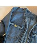 znbbw Denim Jacket for Women Casual Oversized Loose Jean Jackets 2023 New Autumn Ladies Long Sleeve Coat Cardigan Outerwear