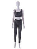 znbbw Summer Sexy Mesh Crop Top And Pants Set Club Outfit For Women 2023 Camis Sheer 2 Two Piece Set Black New In Matching Set