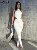 znbbw Summer Sexy Two Piece Sets Casual For Women 2023 Halter Sleeveless Tank Top And Skinny Flare Pant Sets New Matching Sets