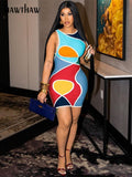 Znbbw Women Fashion Sleeveless Bodycon Club Streetwear Short Mini Dress 2023 Spring Summer Wholesale Items For Business
