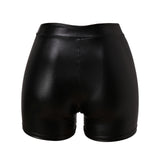 znbbw Sexy Nightclub Leather Shorts Women High Waist Bodycon Push Up Black Short Joggers Sports Fitness Female Sexy Slim Shorts
